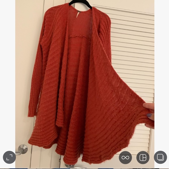 Burnt Orange Free People Cardigan - Picture 3 of 3